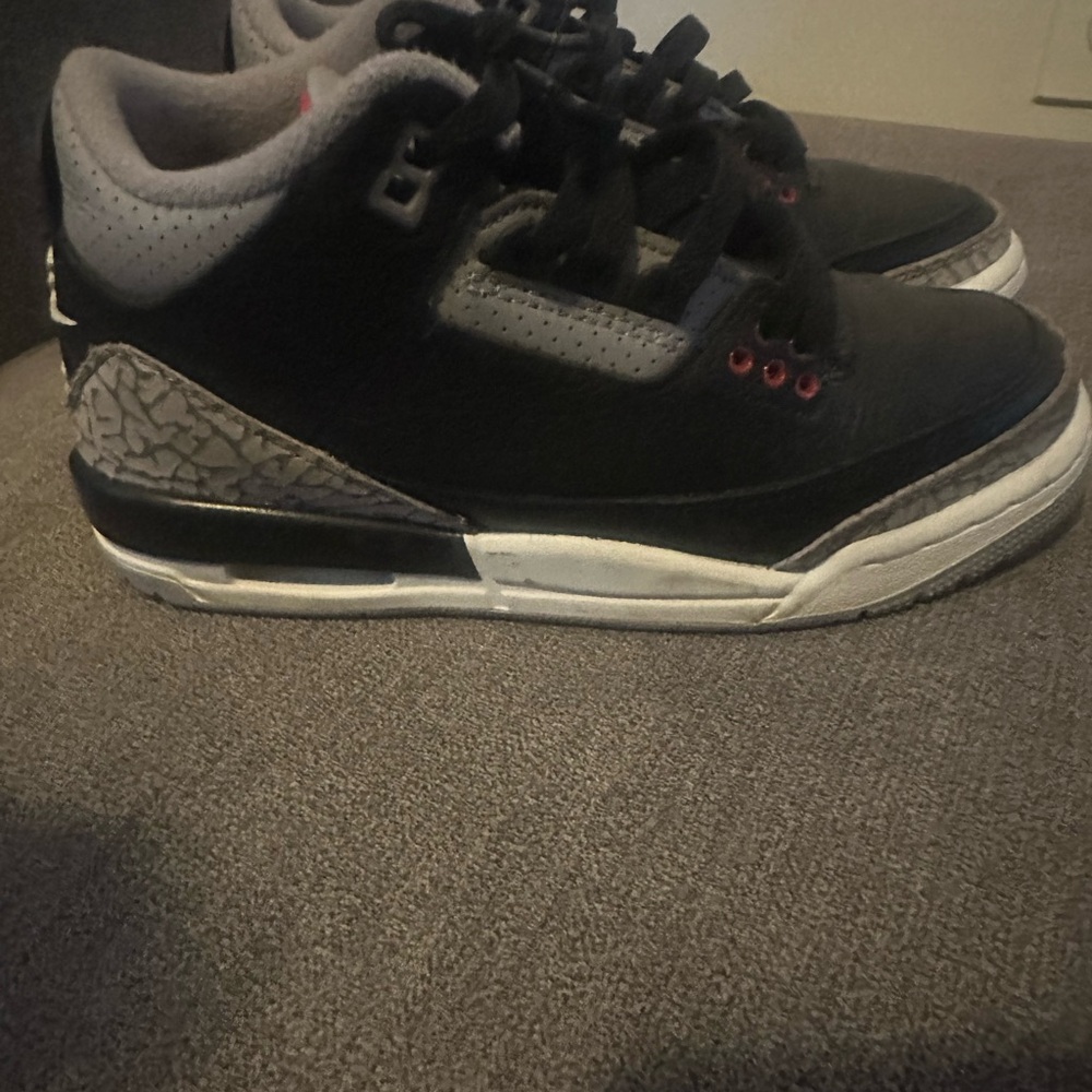 Kids Jordan’s Black and Gray Sneakers
